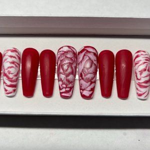Red Press-on Nails